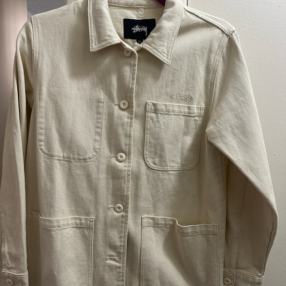 Cream stussy jacket - Picture 6 of 7